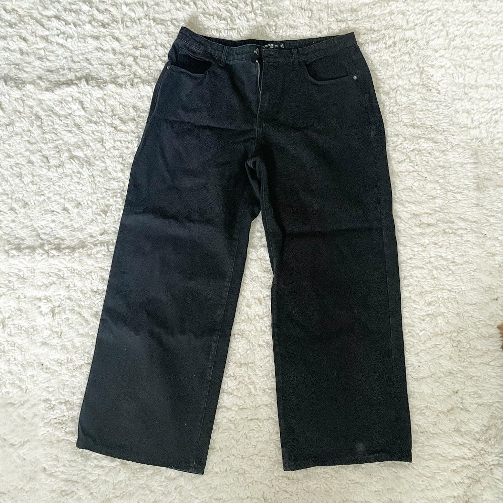 Plus Size Black Highwaisted Boyfriend Jeans - Pretty Little Thing - NWT